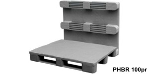 Hygienic plastic pallets with closed deck 1200x1000